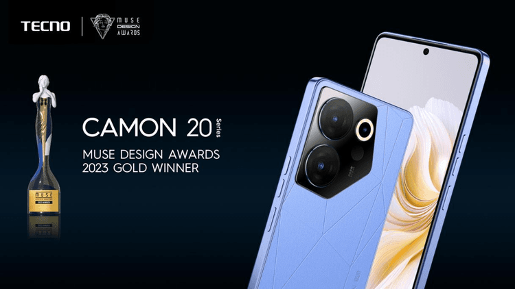 Technology, innovation hit peak as new Tecno Camon 20 wins Muse Design Awards 2023